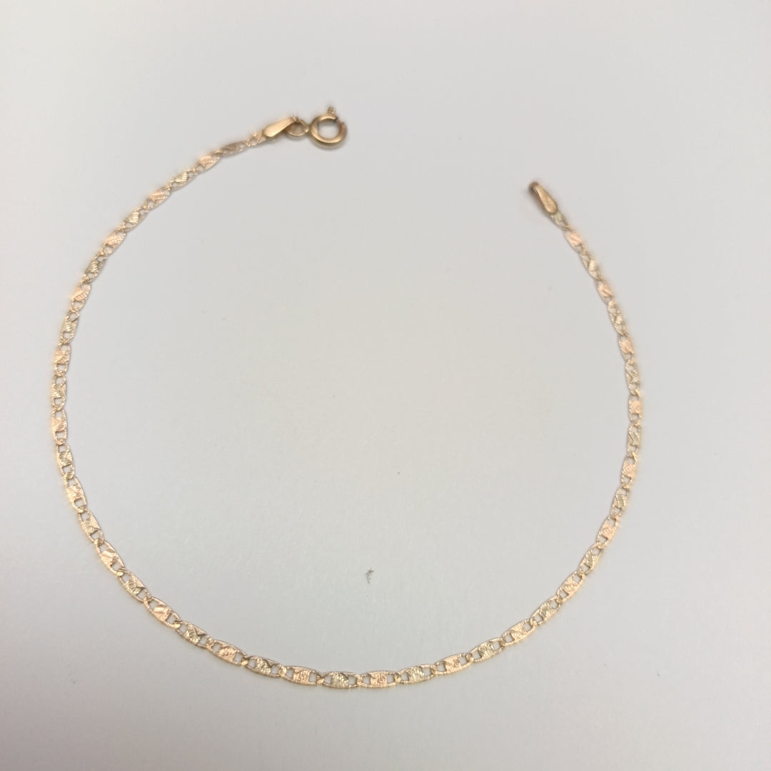 PULSERA ORO COMBINADO 14 K 1,10 GRMS (SEMINUEVO)