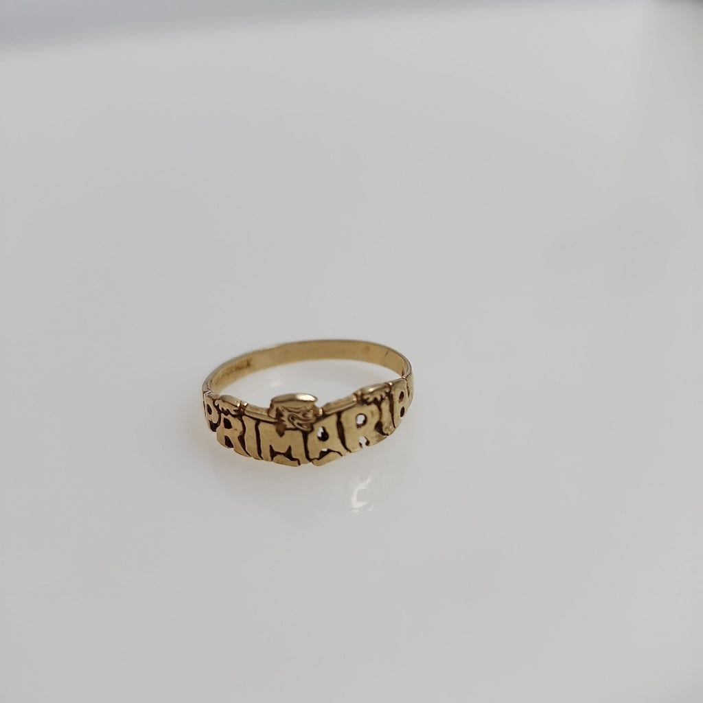 ANILLO DE GRADUACIÓN ORO 10 K 1,00 GRMS (SEMINUEVO)