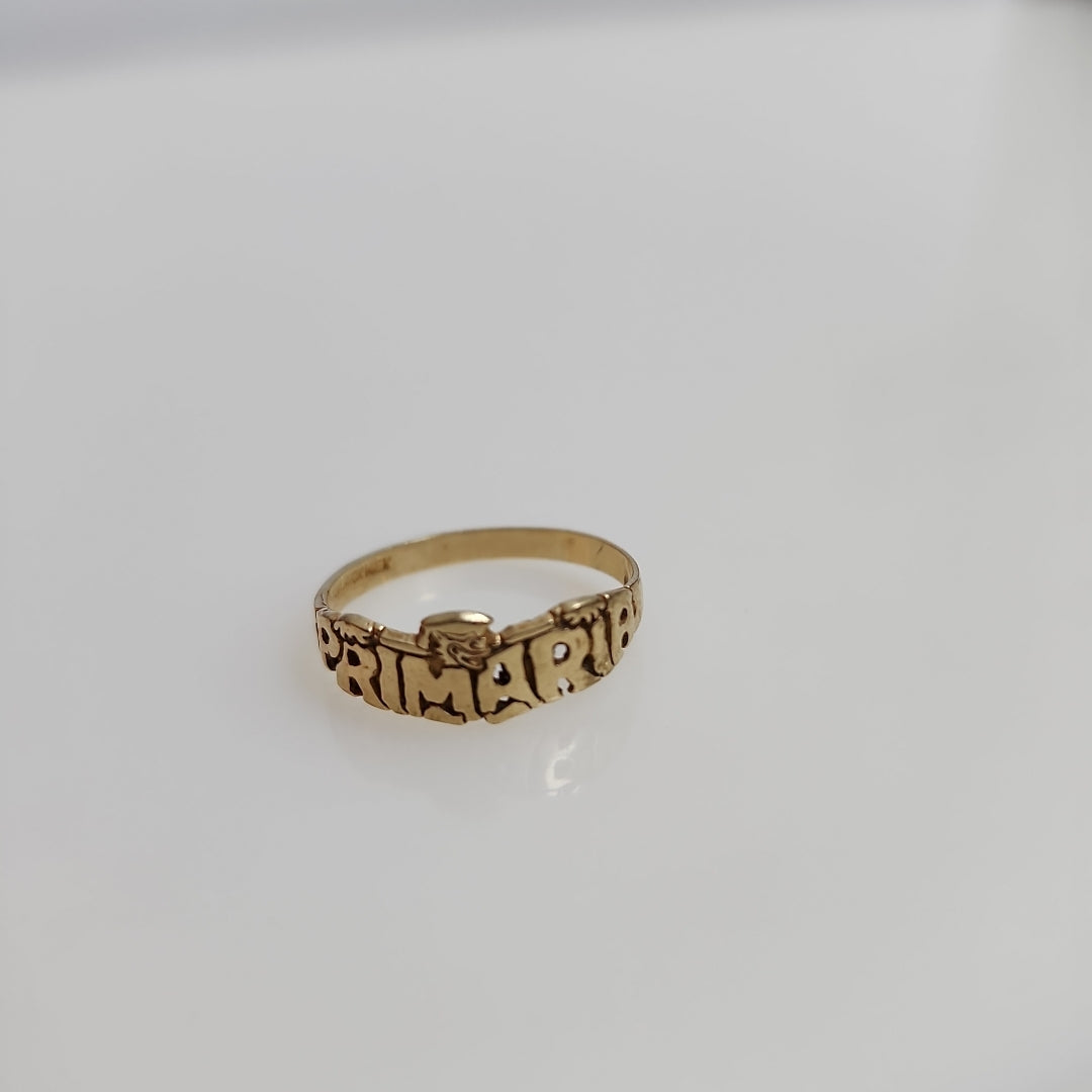 ANILLO DE GRADUACIÓN ORO 10 K 1,00 GRMS (SEMINUEVO)