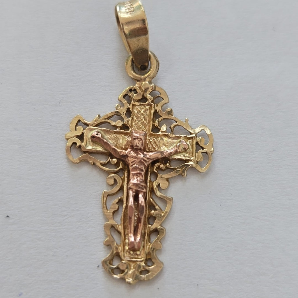 CRUCIFIJO ORO 10 K 1.8 GRMS (SEMINUEVO)