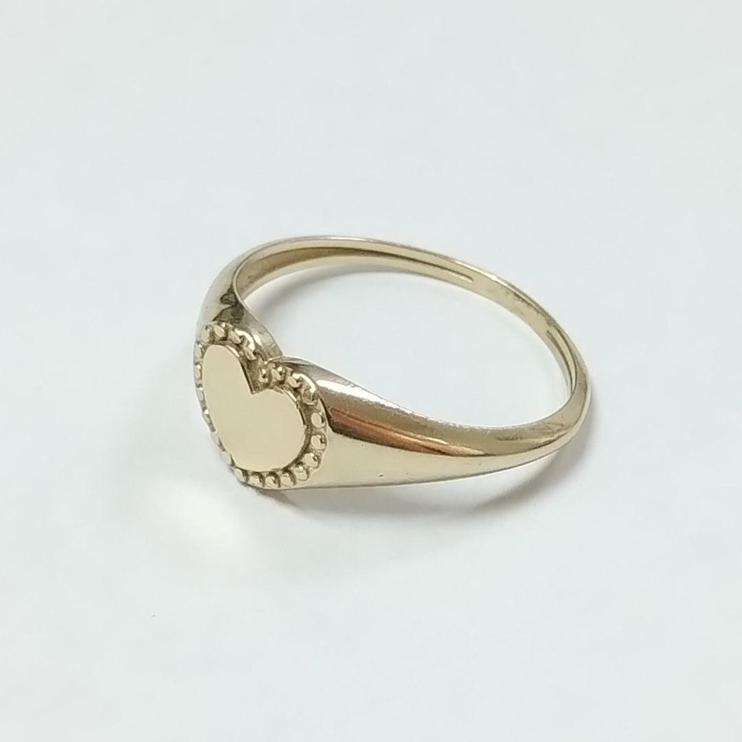 ANILLOS ANILLITO FIG CORAZON 10K TALLA 8 1.7 GR (NUEVO)