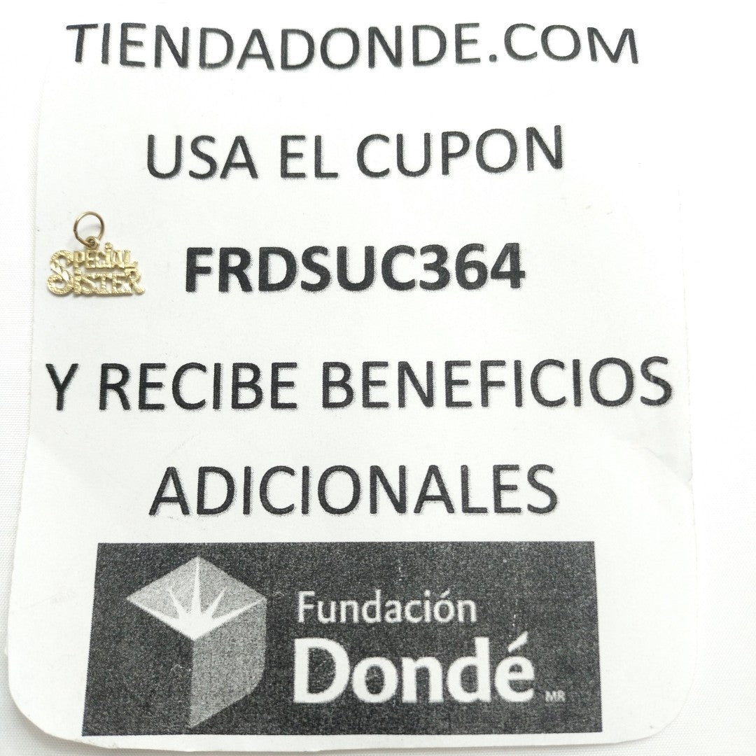 DIJE ORO 14 K 0.6 GRMS (SEMINUEVO)