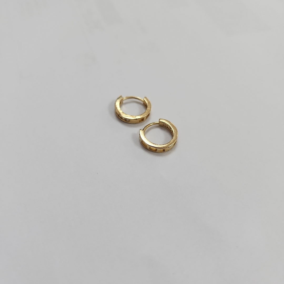 ARRACADAS PAR ORO 14 K 1.7 GRMS (SEMINUEVO)