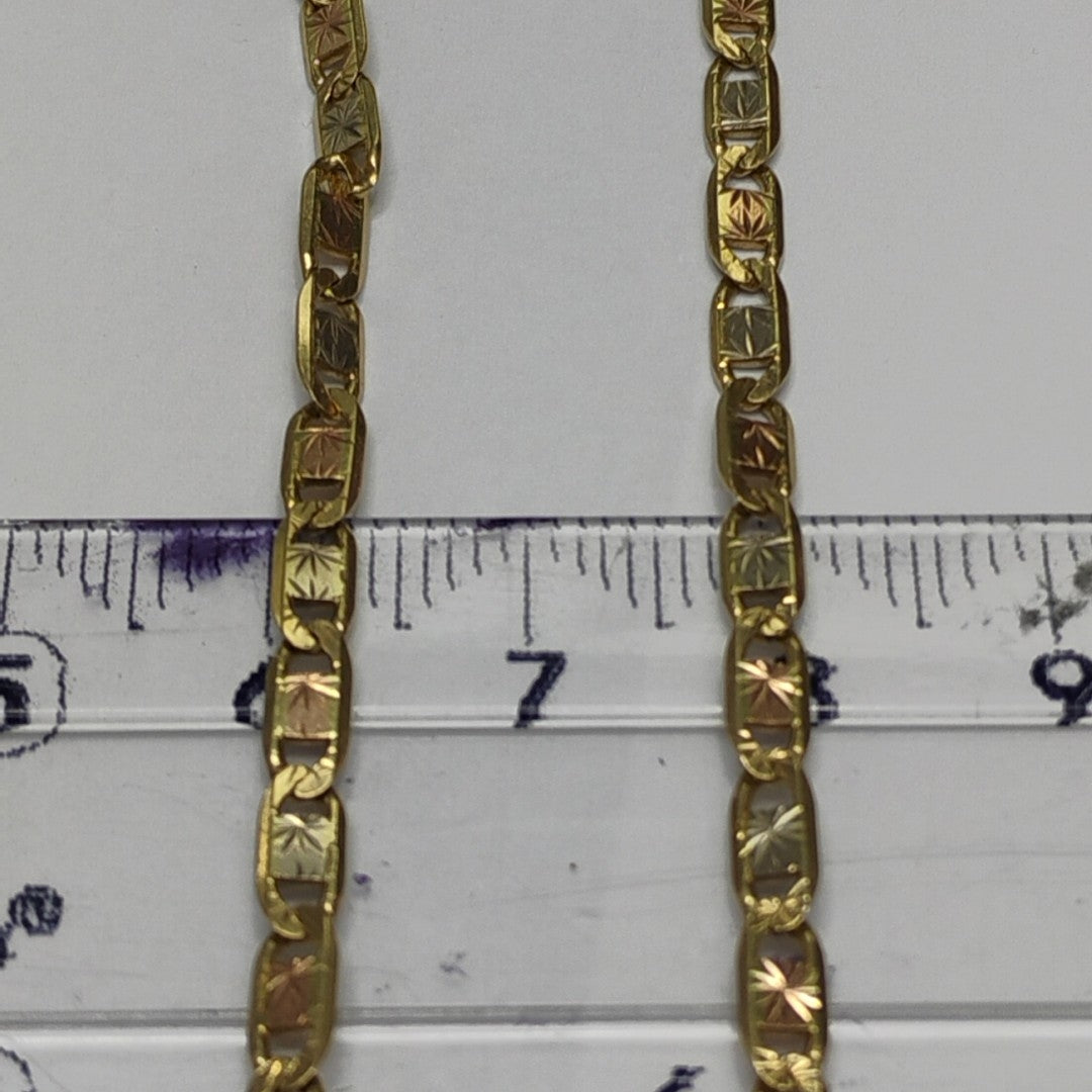 CADENA ORO COMBINADO 14 K 11.8 GRMS (SEMINUEVO)