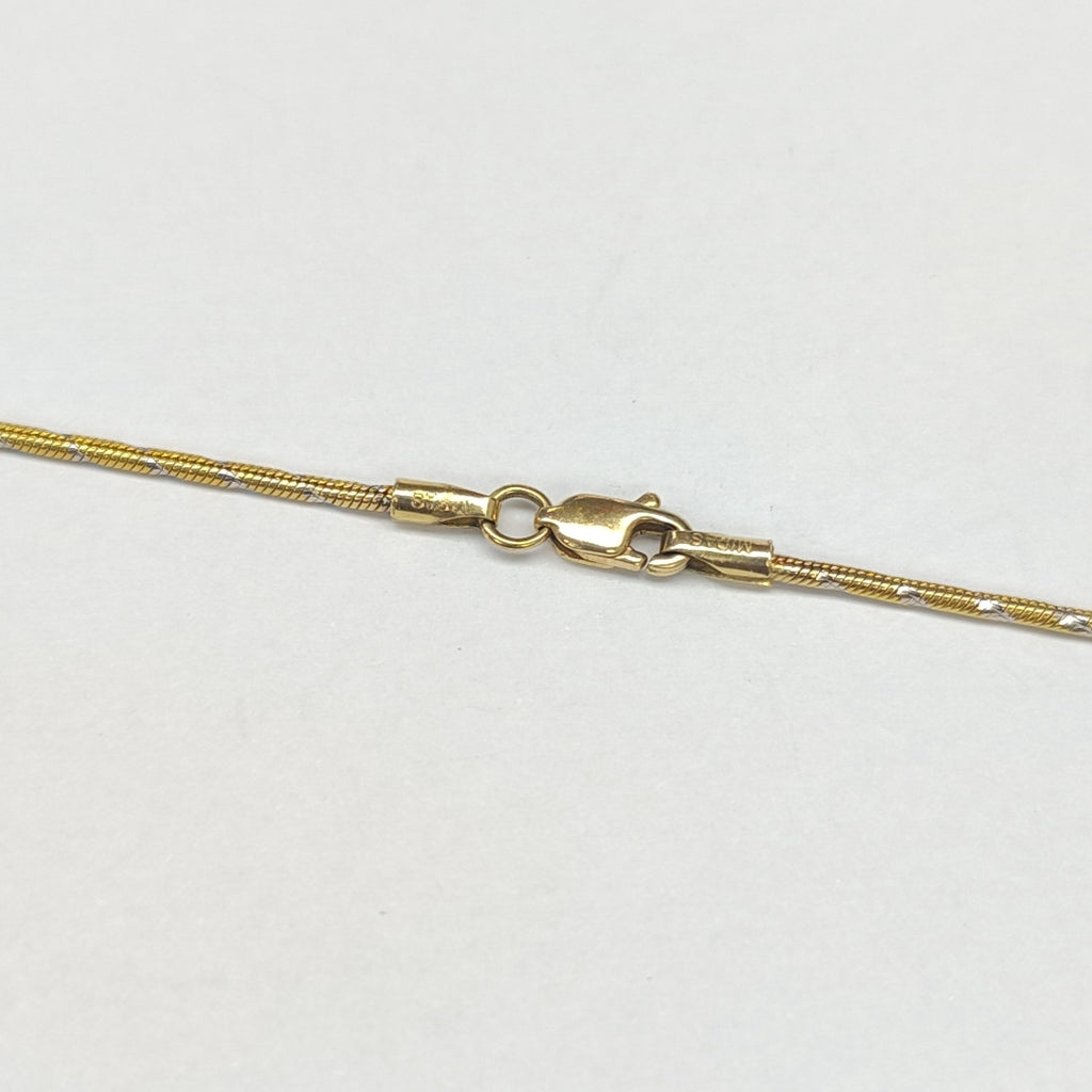 GARGANTILLA ORO COMBINADO 14 K 10 GRMS (SEMINUEVO)