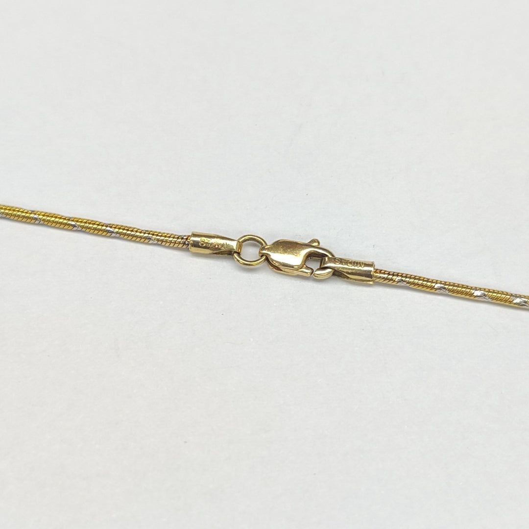 GARGANTILLA ORO COMBINADO 14 K 10 GRMS (SEMINUEVO)