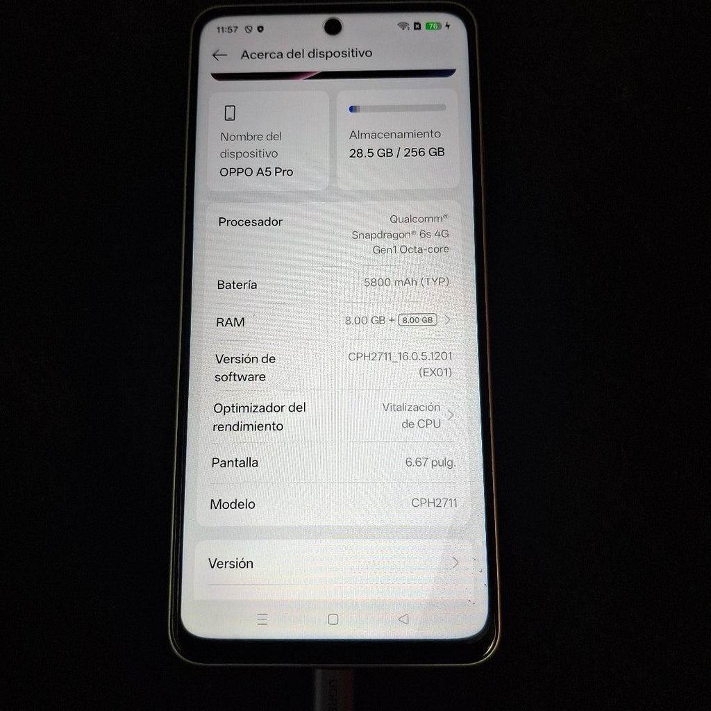 CELULAR OPPO A5 PRO CPH2711 (2025) 256 GB 8 GB RAM