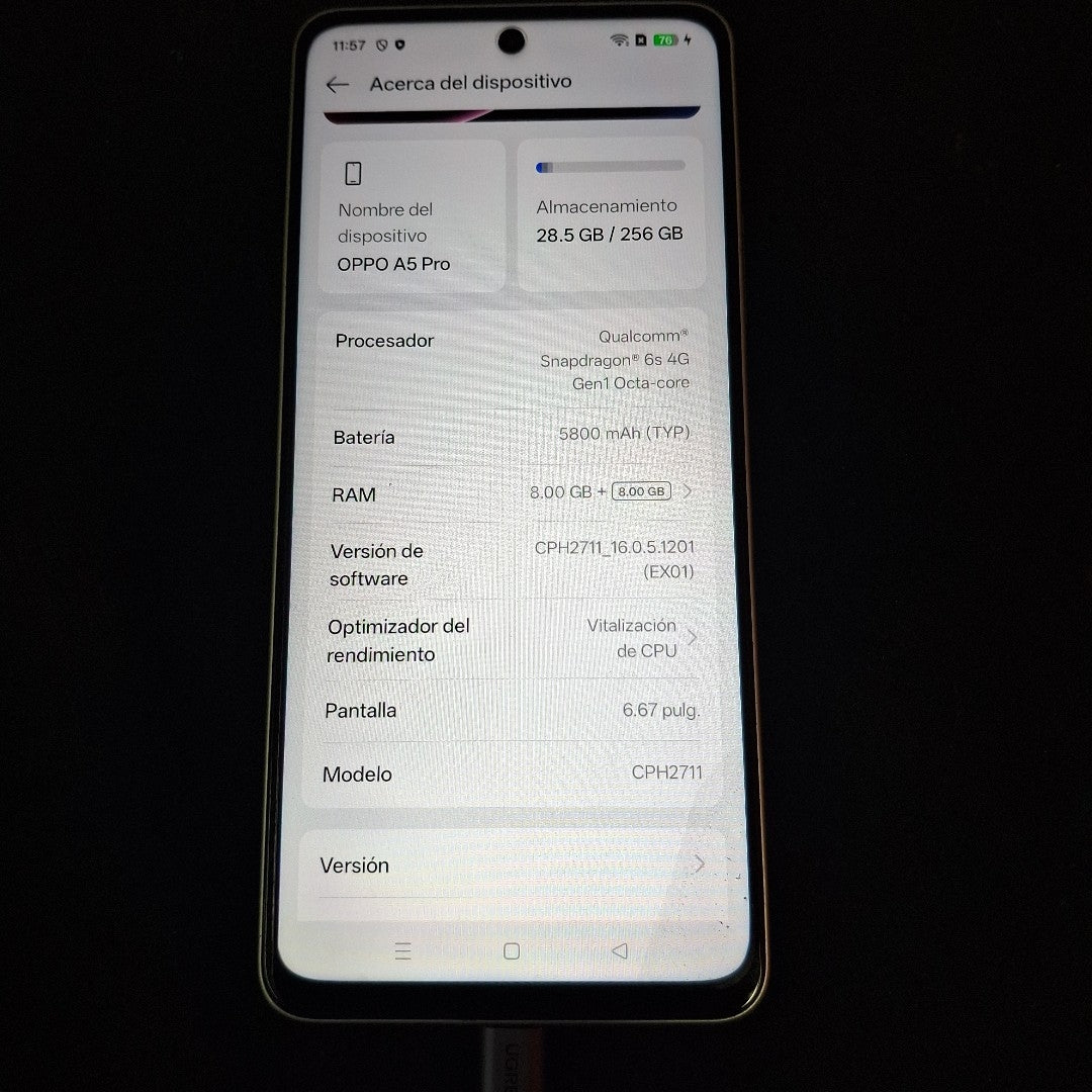 CELULAR OPPO A5 PRO CPH2711 (2025) 256 GB 8 GB RAM