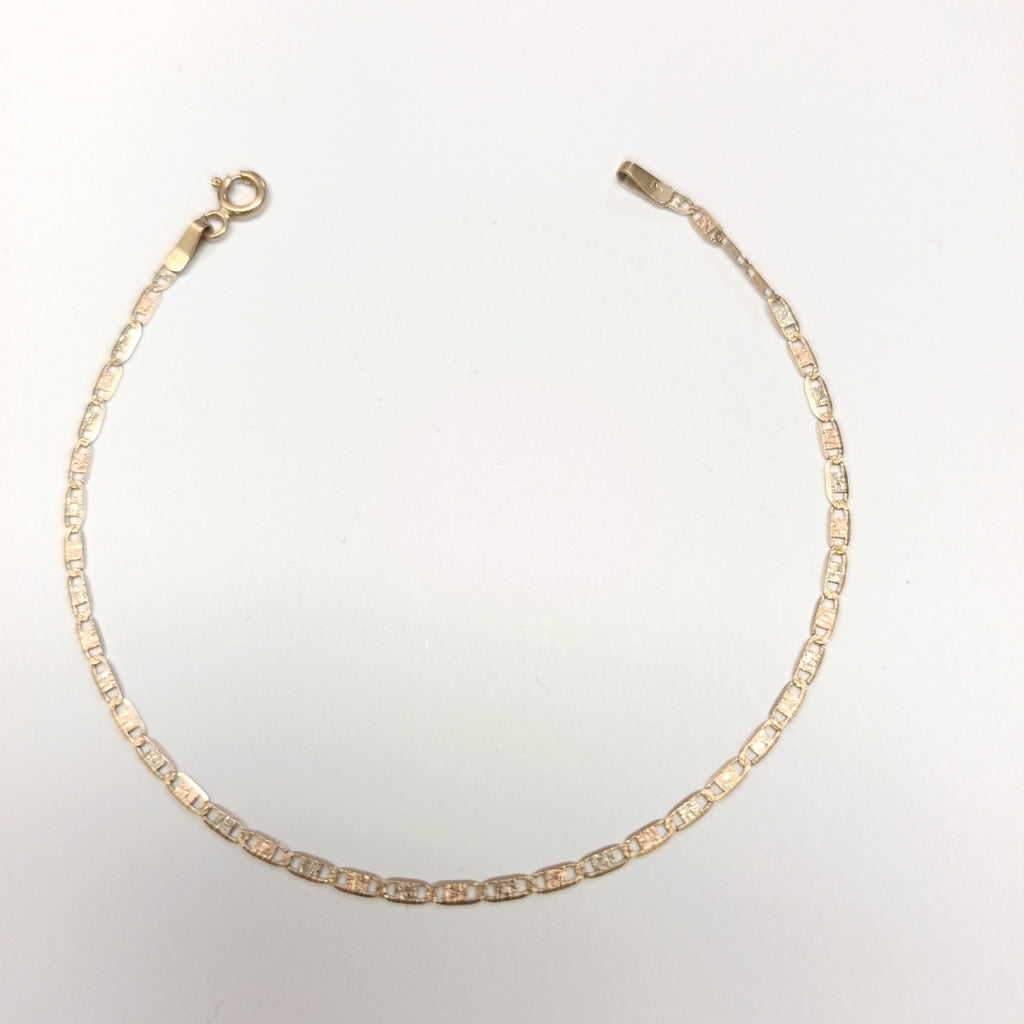 PULSERA ORO COMBINADO 14 K 1,10 GRMS (SEMINUEVO)