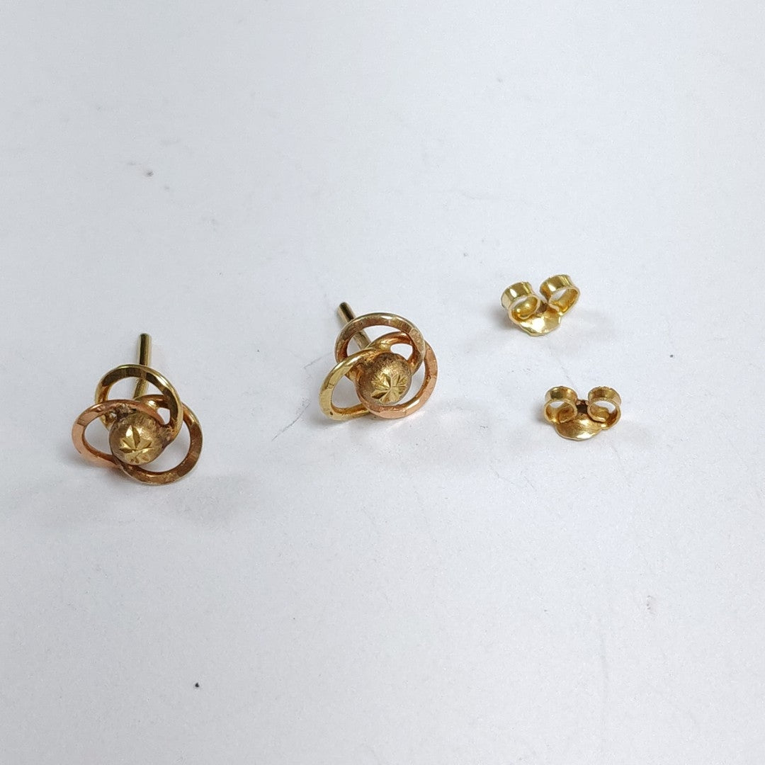 ARETES PAR ORO 14 K 1,40 GRMS (SEMINUEVO)
