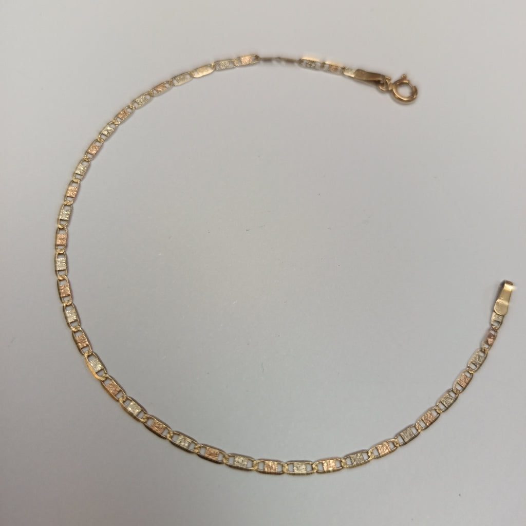 PULSERA ORO COMBINADO 14 K 1,10 GRMS (SEMINUEVO)