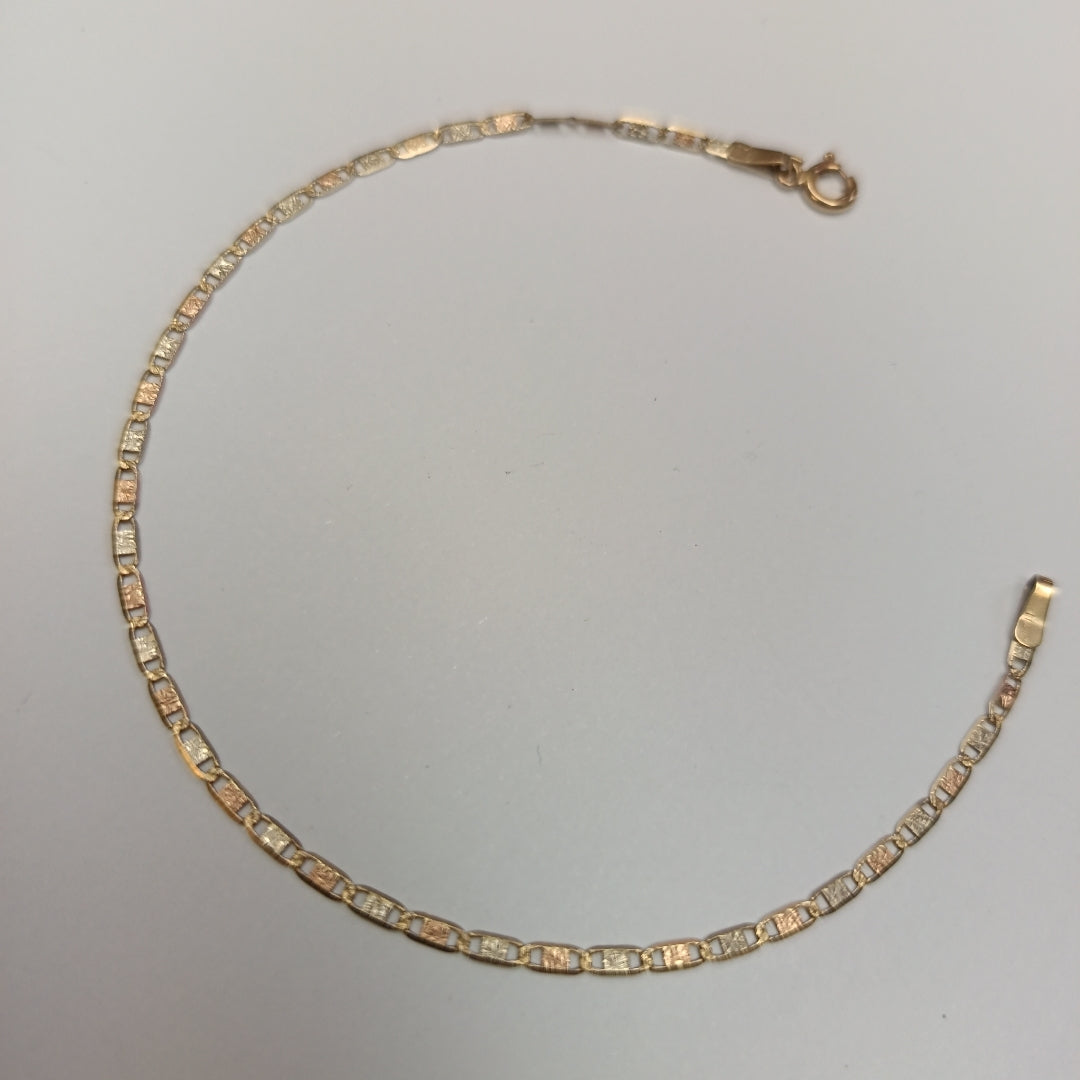 PULSERA ORO COMBINADO 14 K 1,10 GRMS (SEMINUEVO)