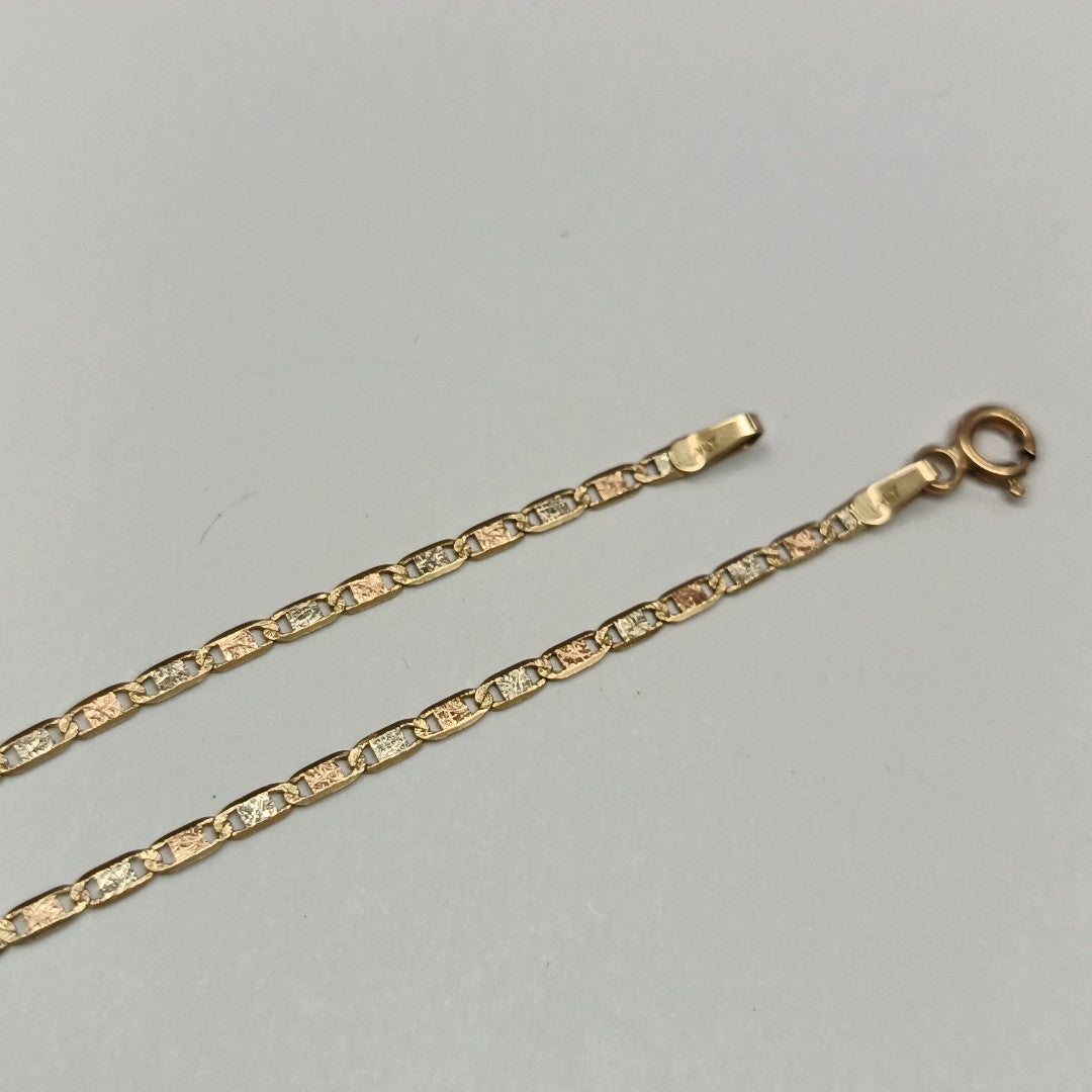 PULSERA ORO COMBINADO 14 K 1,20 GRMS (SEMINUEVO)
