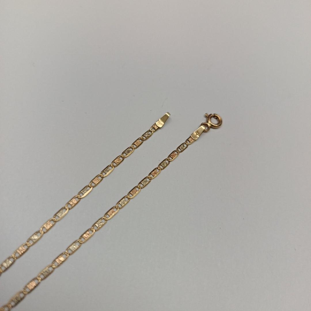 PULSERA ORO COMBINADO 14 K 1,10 GRMS (SEMINUEVO)