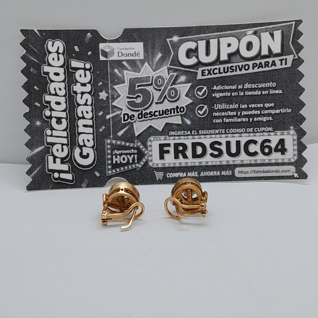 ARETES PAR ORO 14 K 6,80 GRMS (SEMINUEVO)