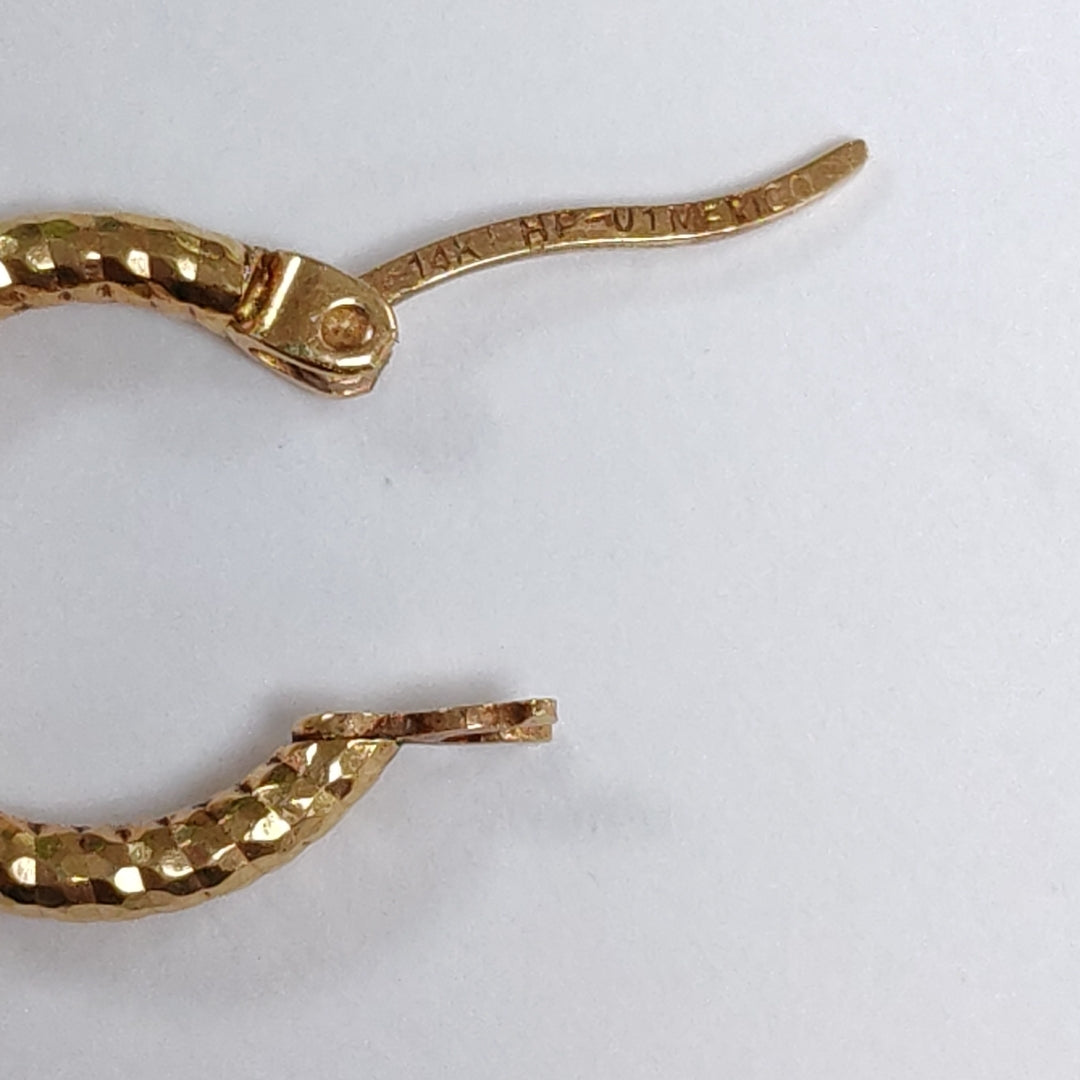 ARRACADAS PAR ORO 14 K 1,40 GRMS (SEMINUEVO)