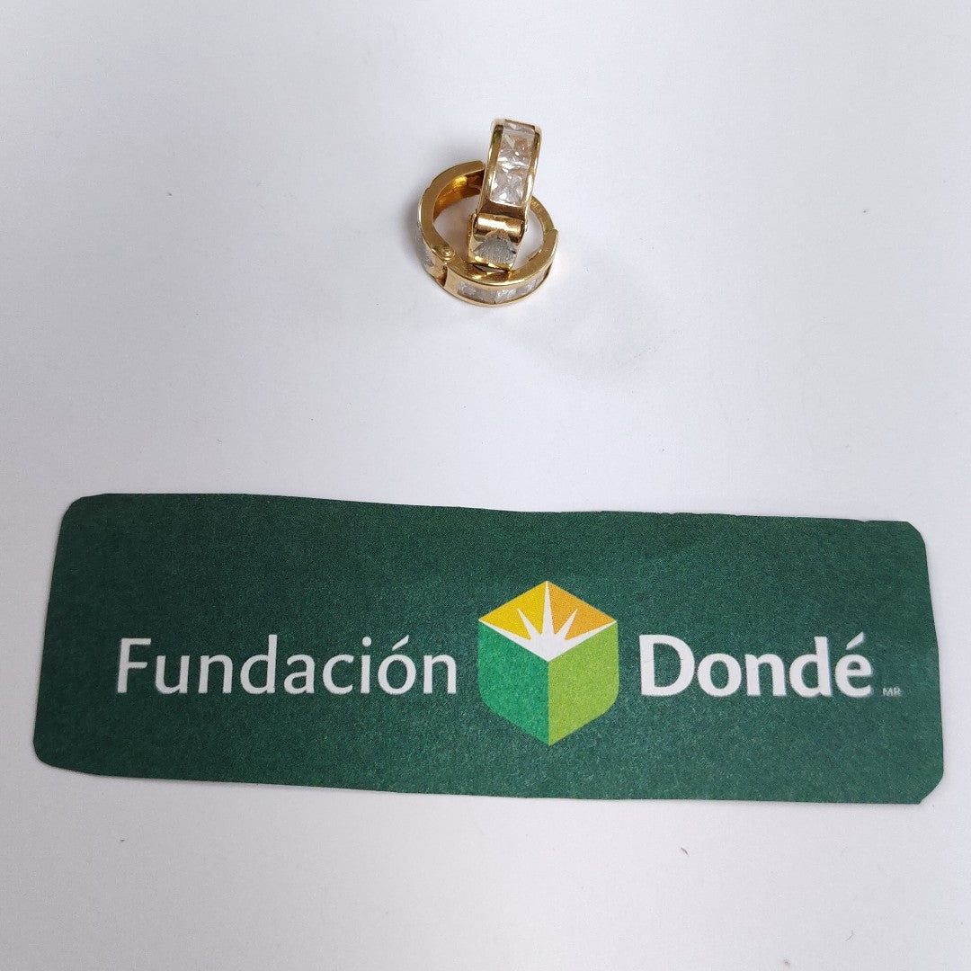 ARRACADAS PAR ORO 14 K 1.6 GRMS (SEMINUEVO)