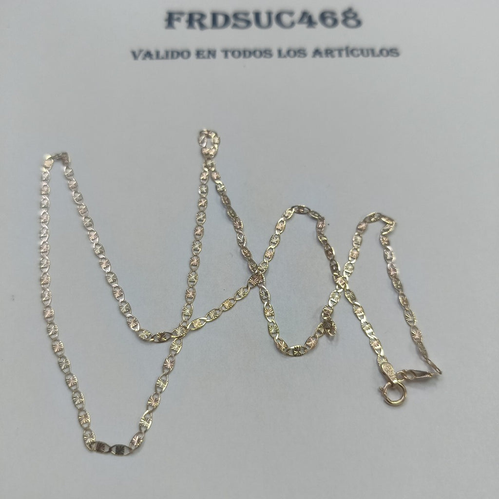 CADENA ORO COMBINADO 10 K 2.7 GRMS (SEMINUEVO)