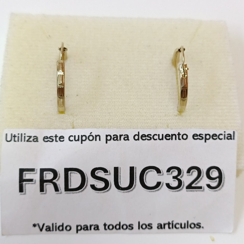 ARRACADAS PAR ORO 10 K 1.5 GRMS (SEMINUEVO)
