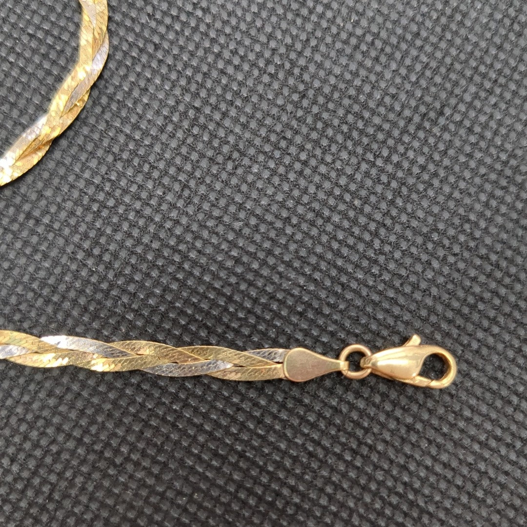 CADENA ORO COMBINADO 10 K 6.2 GRMS (SEMINUEVO)