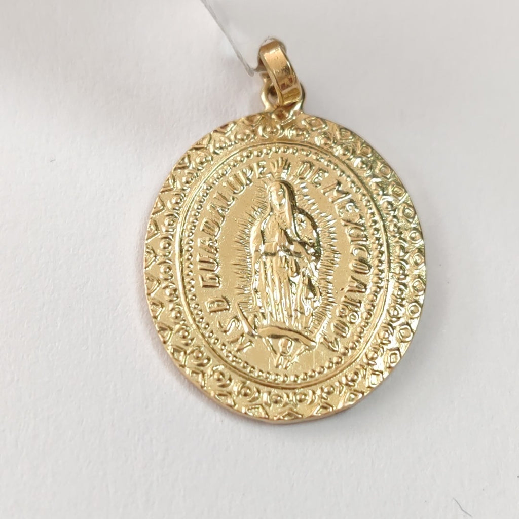 CADENA, MEDALLA RELIGIOSA ORO 14 K 4 GRMS (SEMINUEVO)