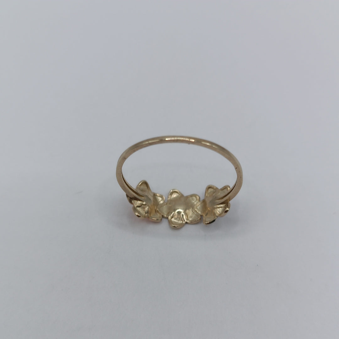 ANILLOS ANILLITO FIG FLORES 10K TALLA 9 1.3 GR (NUEVO)