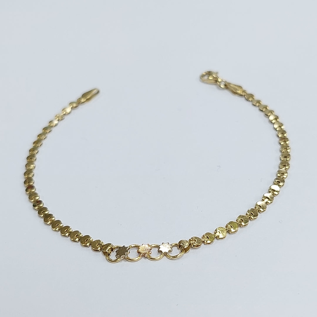 PULSERA ORO, ORO COMBINADO 14 K 2.9 GRMS (SEMINUEVO)