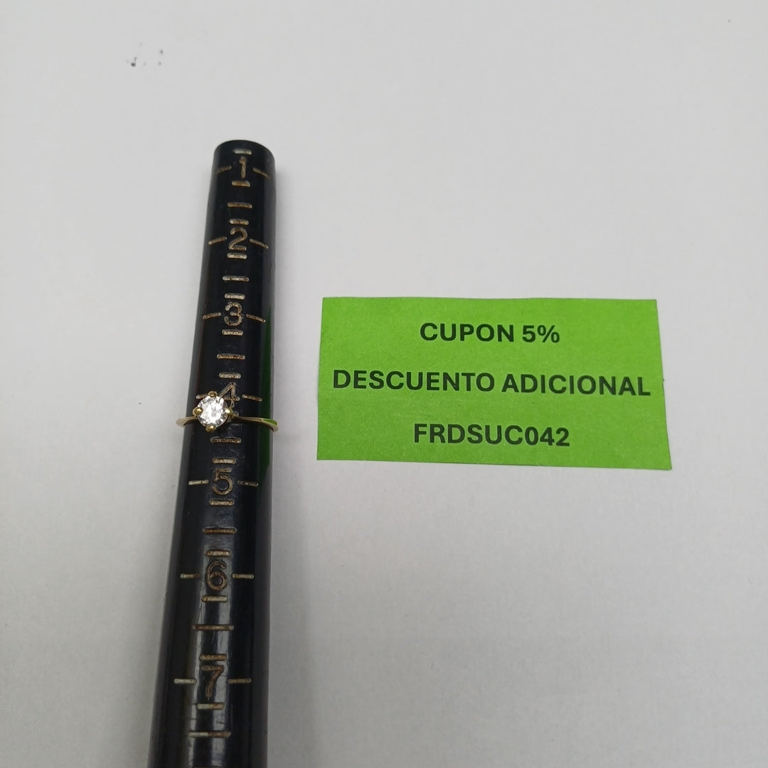 ANILLO ORO 14 K 1.3 GRMS (SEMINUEVO)