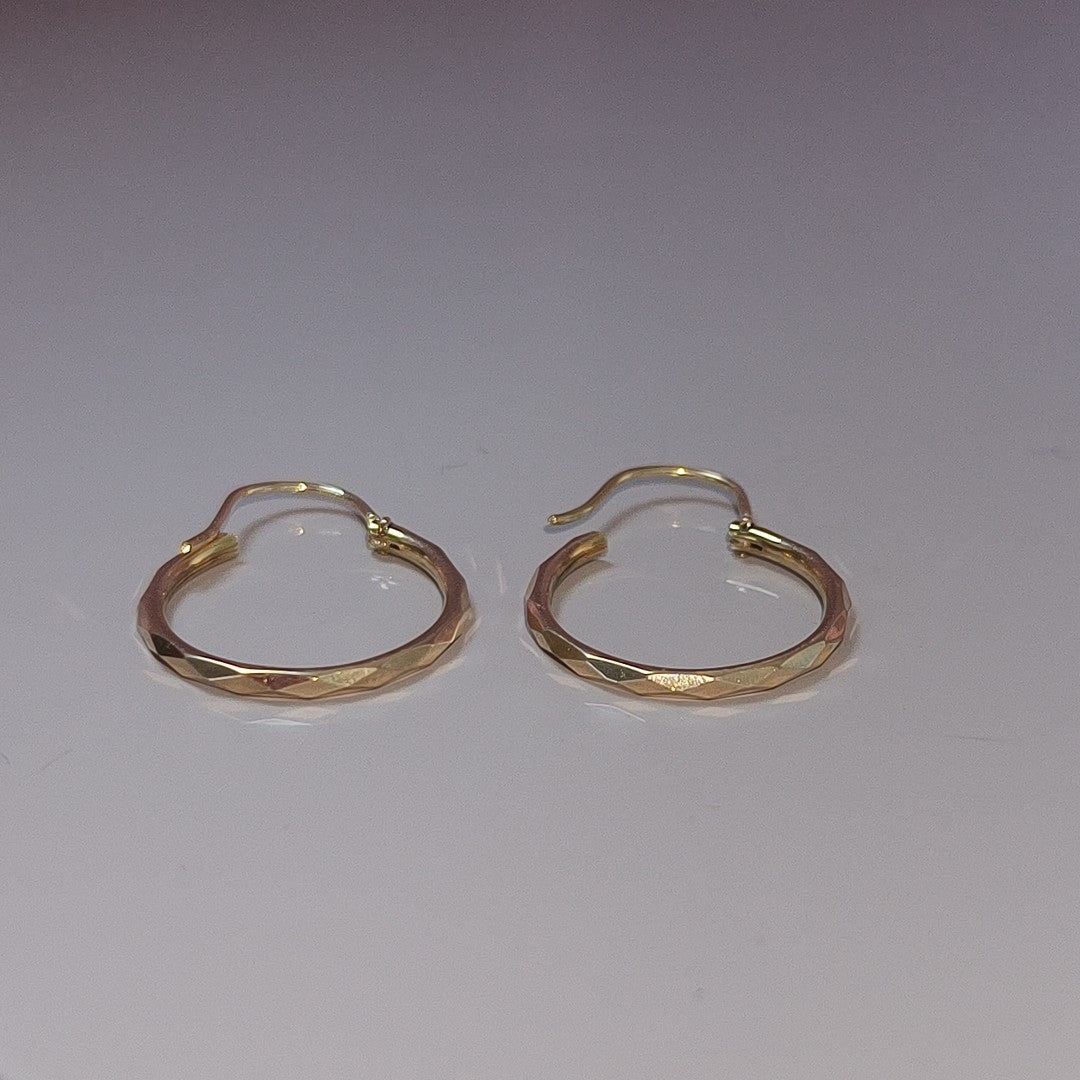 ARRACADAS PAR ORO 14 K 1,50 GRMS (SEMINUEVO)