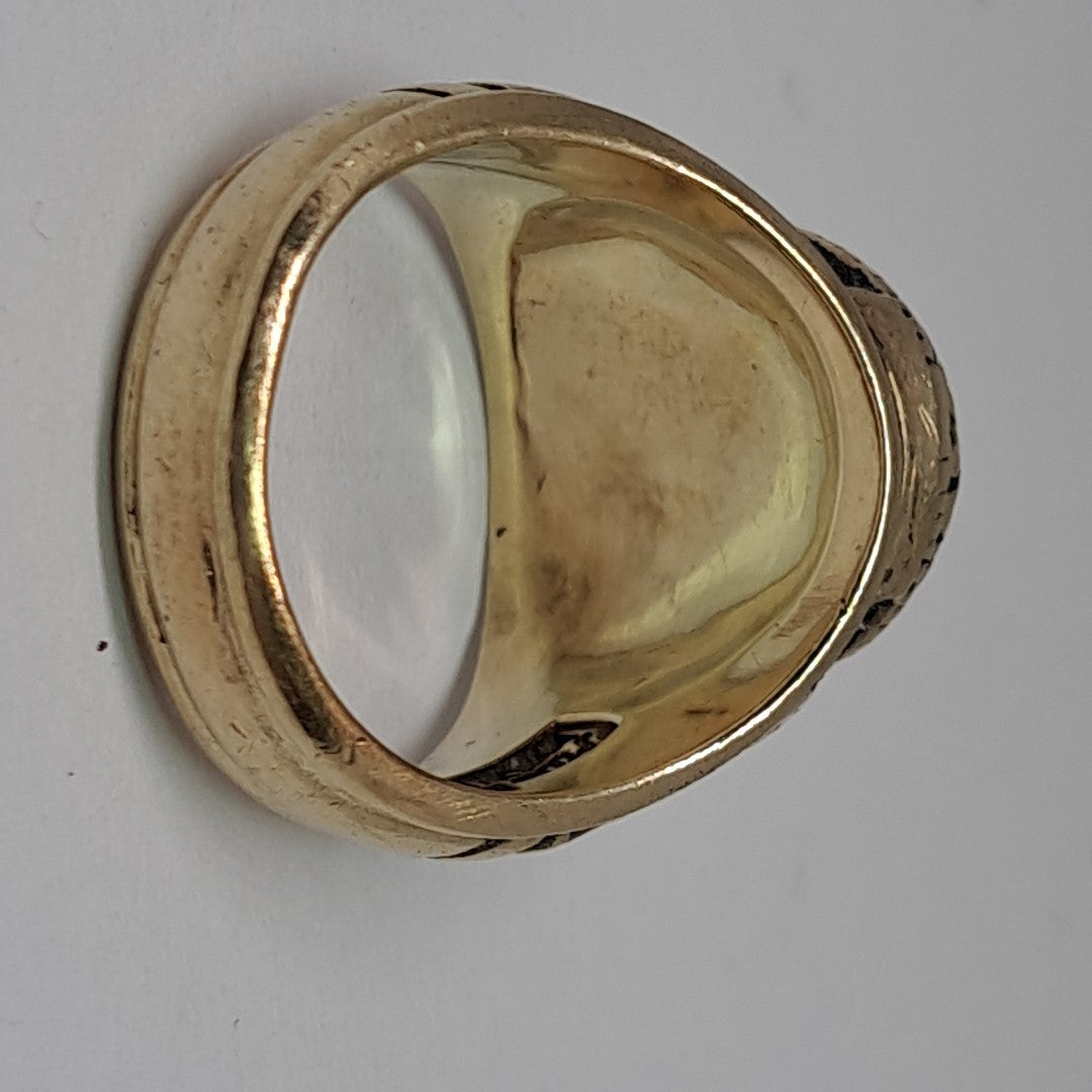 ANILLO DE GRADUACIÓN ORO 8 K 13.6 GRMS (SEMINUEVO)