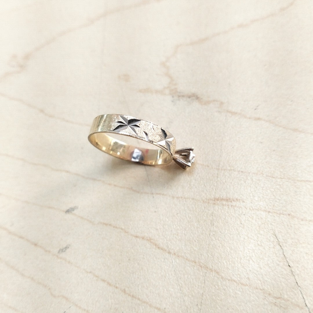 ANILLITO ORO, RODIADO 14 K 2.1 GRMS (SEMINUEVO)