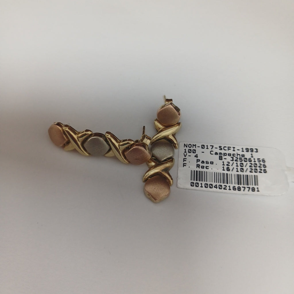ARETES PAR ORO 14 K 4,30 GRMS (SEMINUEVO)