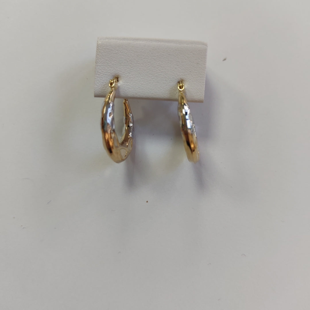 ARETES ARRACADAS COMBINADAS CON INFINITO 14K 2.3 GR (NUEVO)