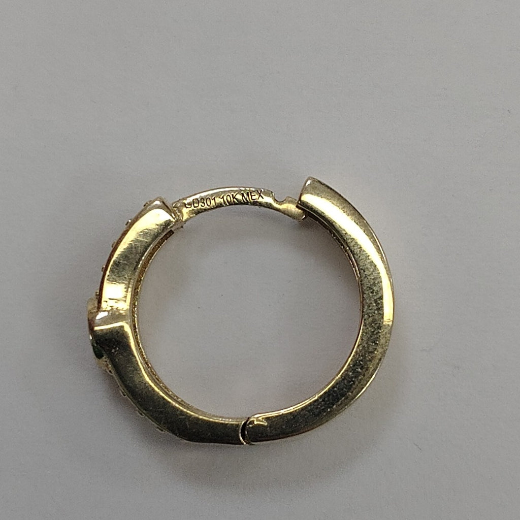 ARETES ARRACADAS C CIRCONIAS 10K 2.7 GR (NUEVO)