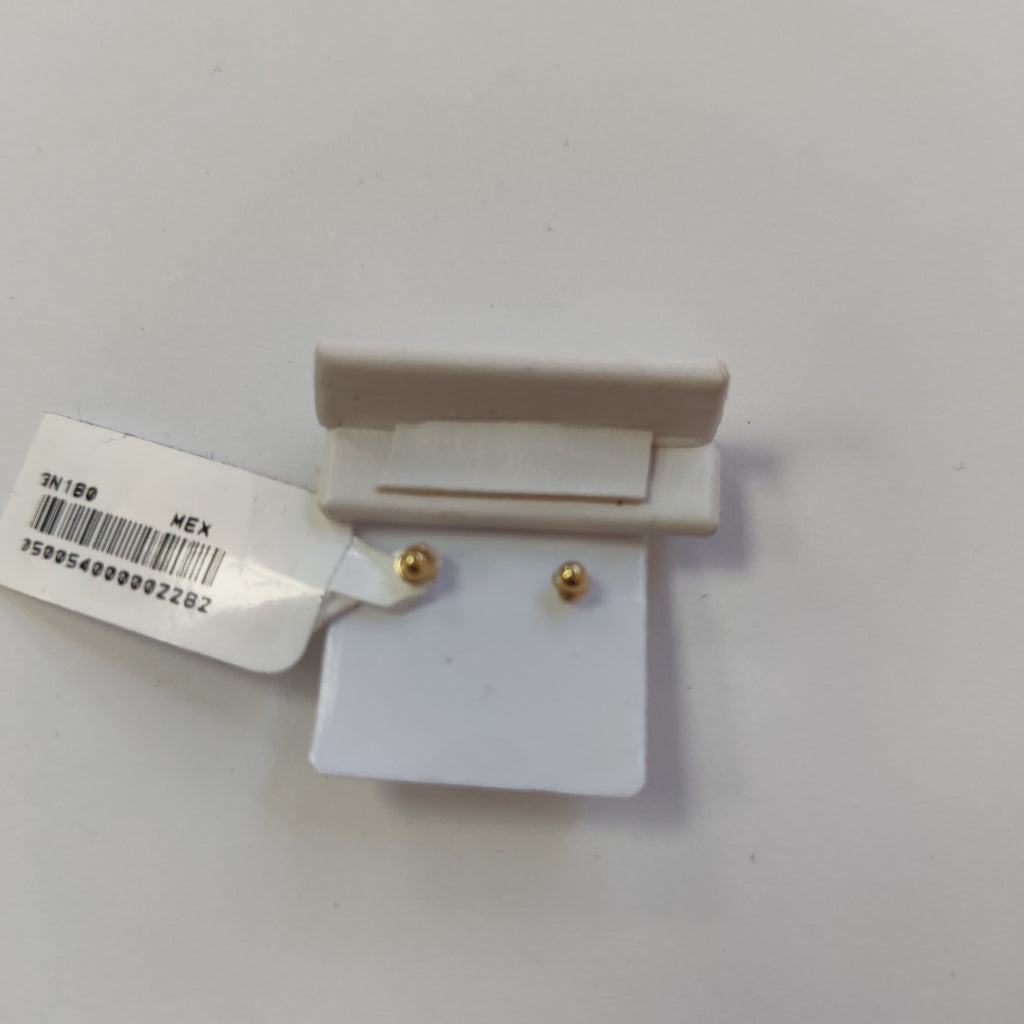 BROQUELES BROQUEL FIG BOTON C CIRCONIA 14K 0.2916 GR (NUEVO)