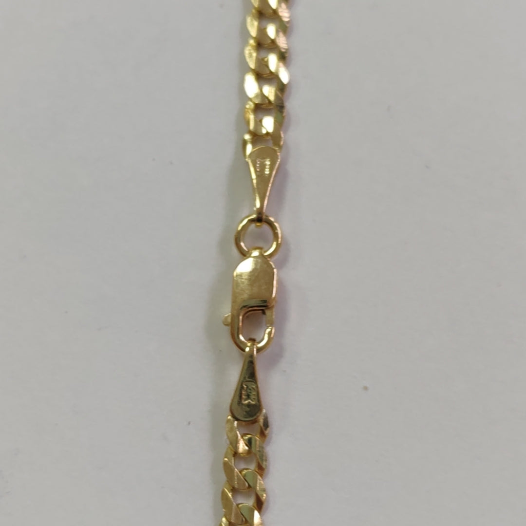 CADENA BARBADA 14K 60 CM 10 GR (NUEVO)
