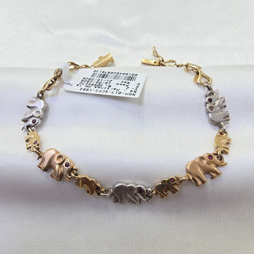 PULSERA ORO COMBINADO 14 K 9 GRMS (SEMINUEVO)
