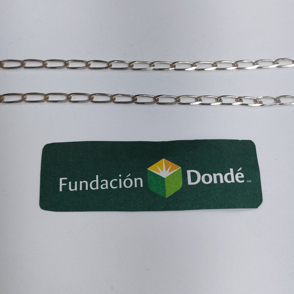 CADENA TEJIDO ESLABONES PLATA .925 55 CM 10.1 GR (NUEVO)