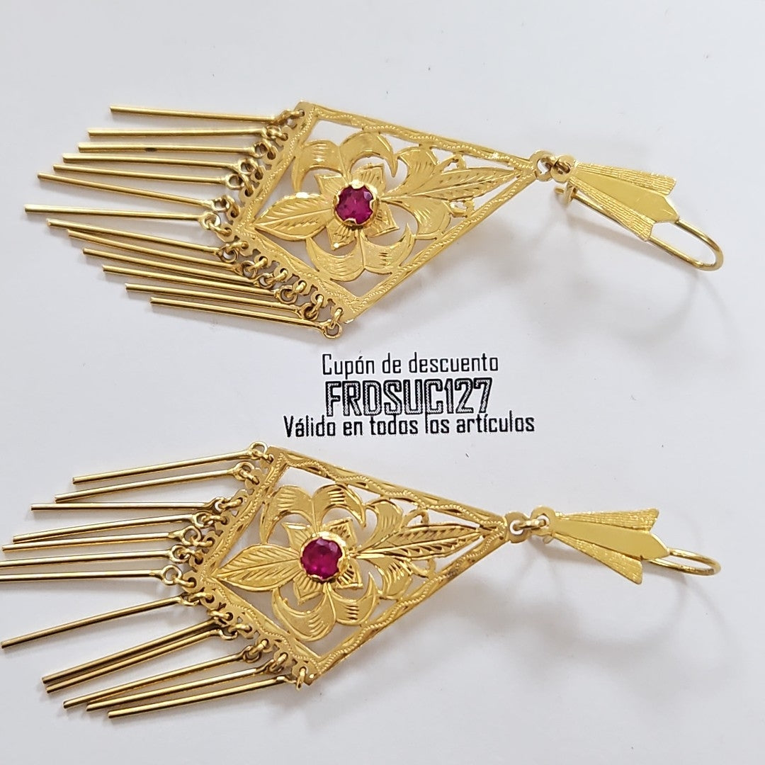 ARETES PAR ORO 10 K 11.6 GRMS (SEMINUEVO)