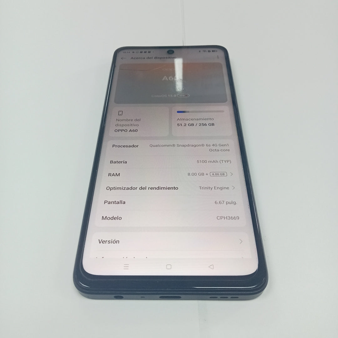 CELULAR OPPO A60 CPH3669 256 GB 8 GB RAM (SEMINUEVO)