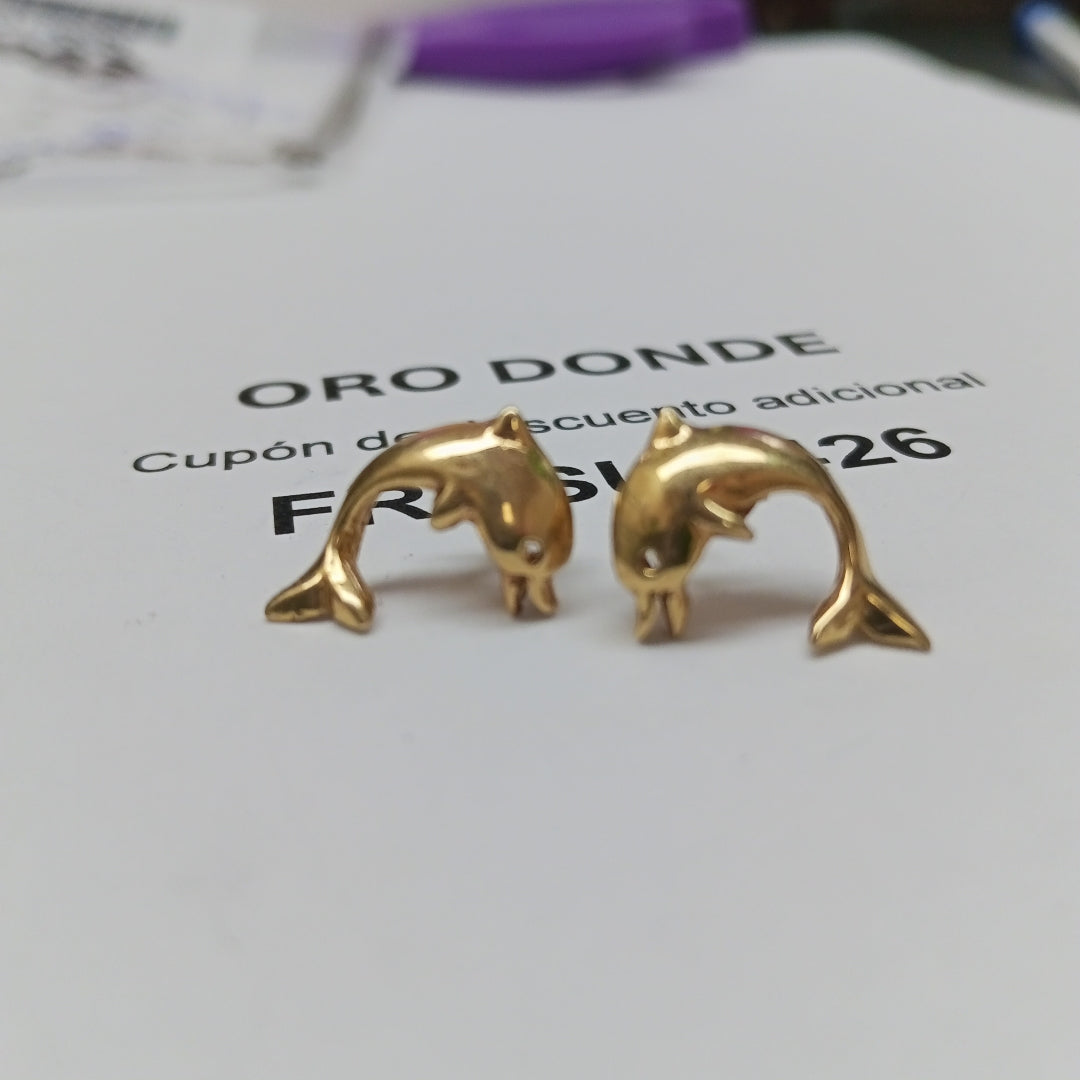 ARETES PAR ORO 10 K 2.5 GRMS (SEMINUEVO)