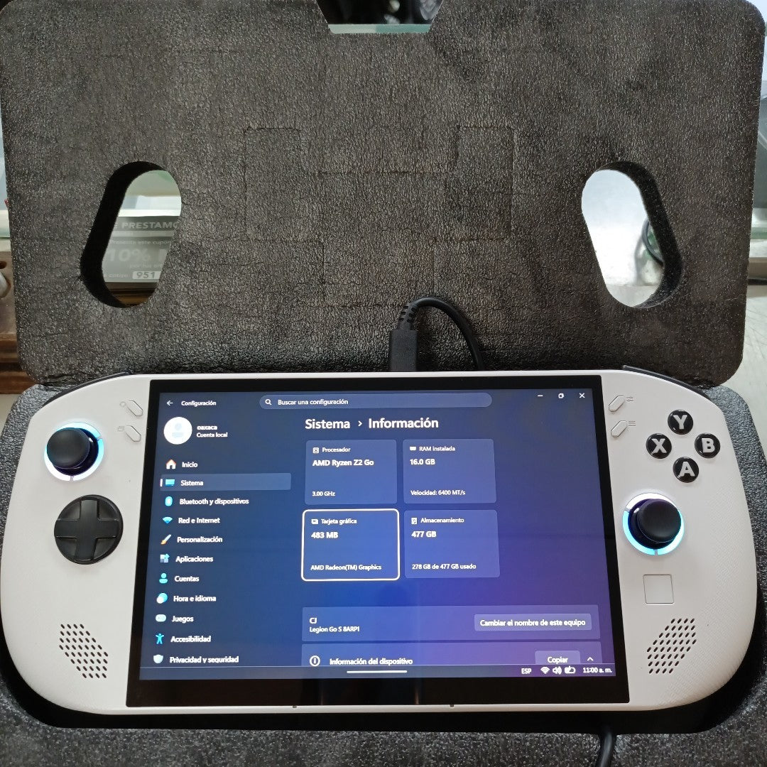 CONSOLA DE VIDEOJUEGO LENOVO LEGION GO S (2025) 512 GB SSD 16 GB RAM (SEMINUEVO)