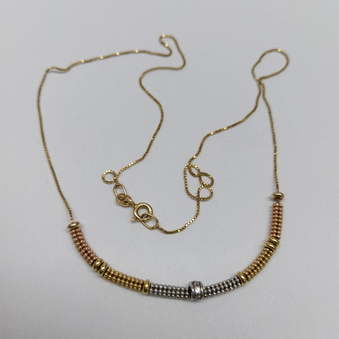 GARGANTILLA ORO, RODIADO 10 K 3.5 GRMS (SEMINUEVO)