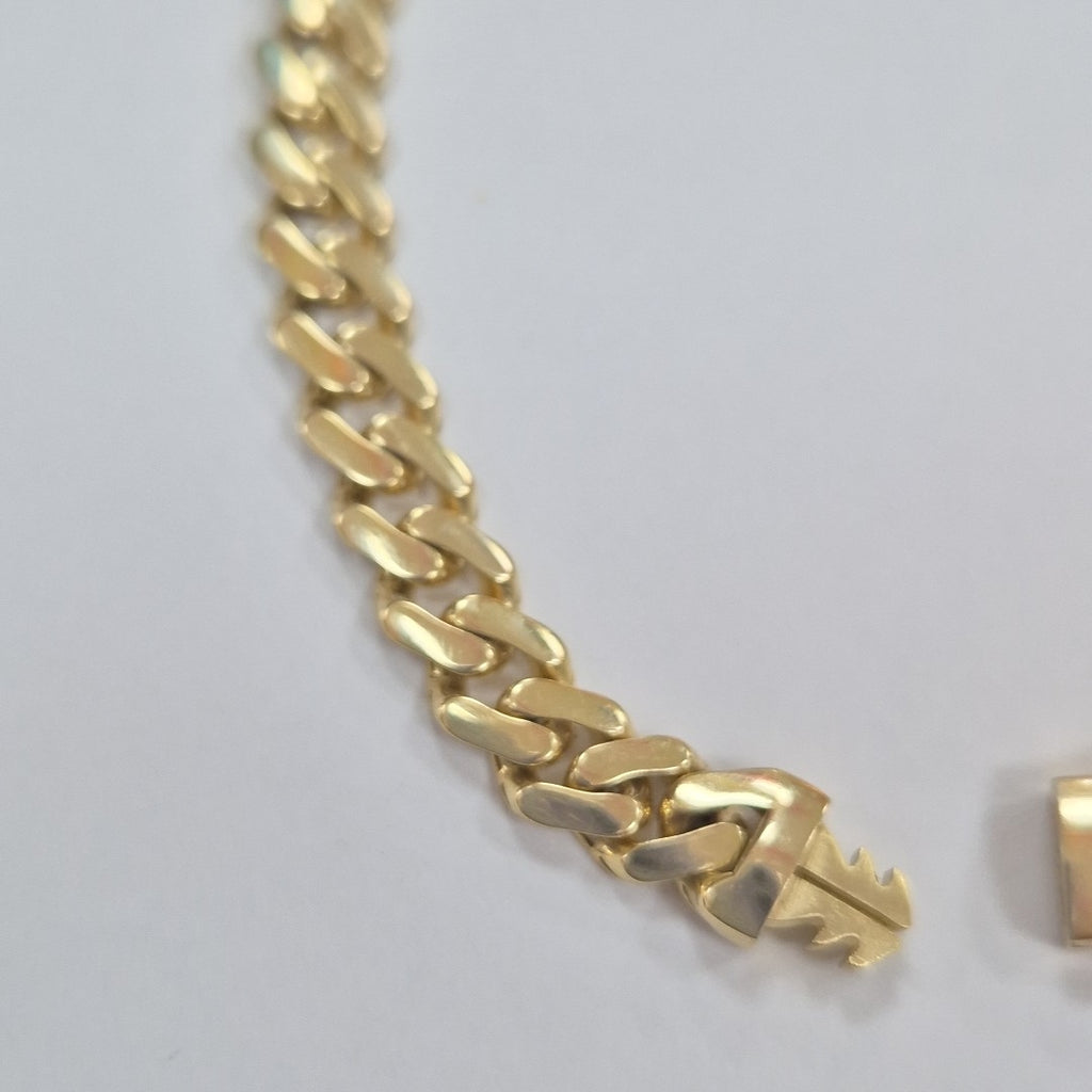 PULSERA CABALLERO MONACO ORO 14K 8 (NUEVO)