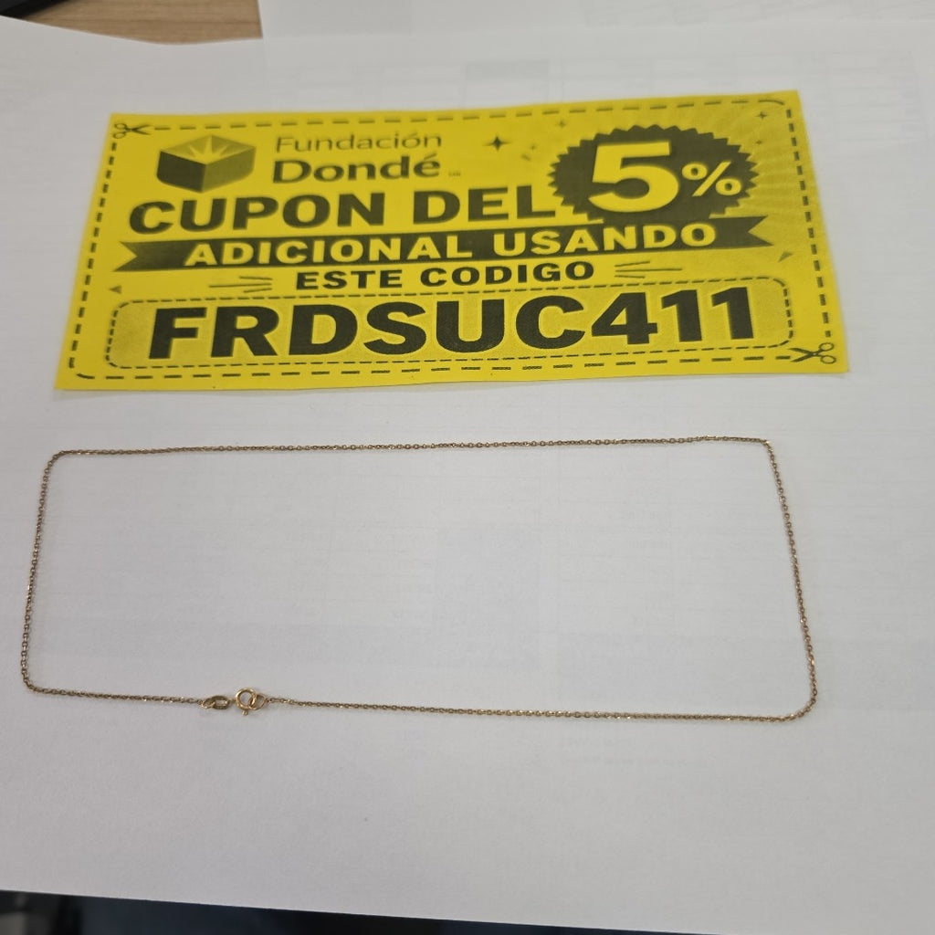 CADENA ORO 14 K 1.2 GRMS (SEMINUEVO)