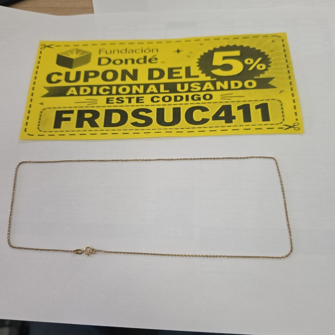 CADENA ORO 14 K 1.2 GRMS (SEMINUEVO)