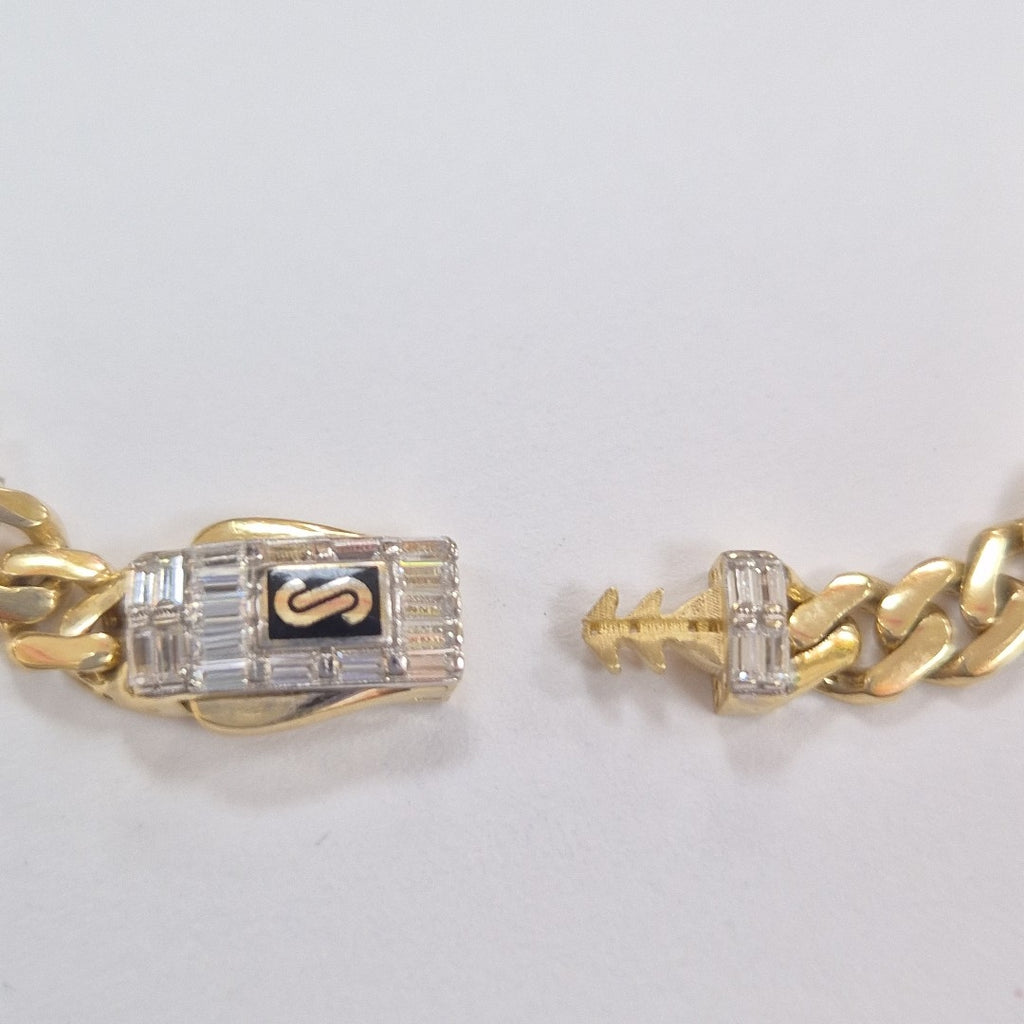 PULSERA CABALLERO MONACO ORO 14K 5.9 (NUEVO)