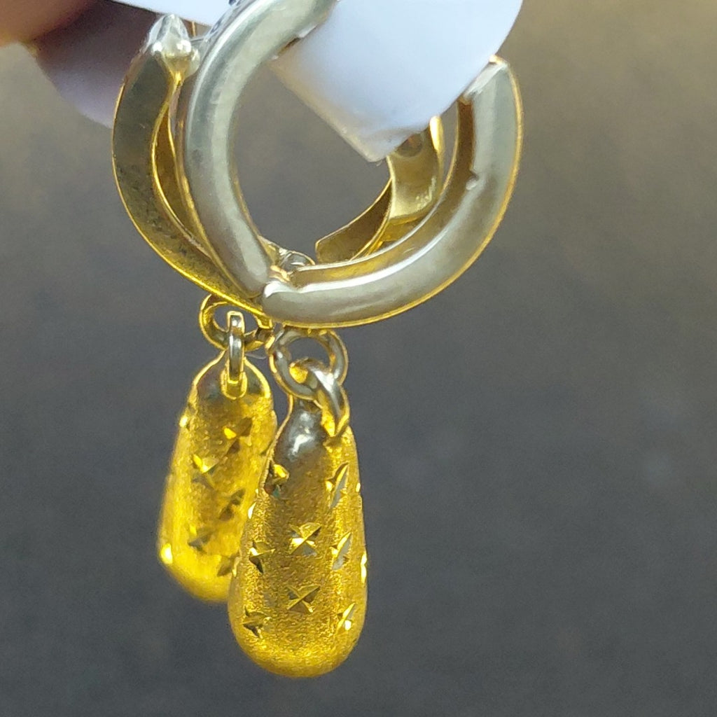 ARETES PAR ORO 14 K 2.4 GRMS (SEMINUEVO)