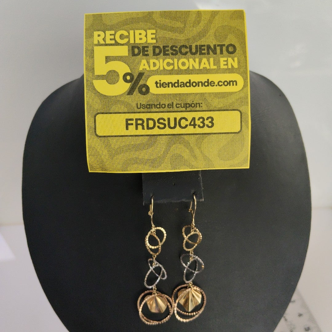 ARETES PAR ORO 14 K 2.9 GRMS (SEMINUEVO)