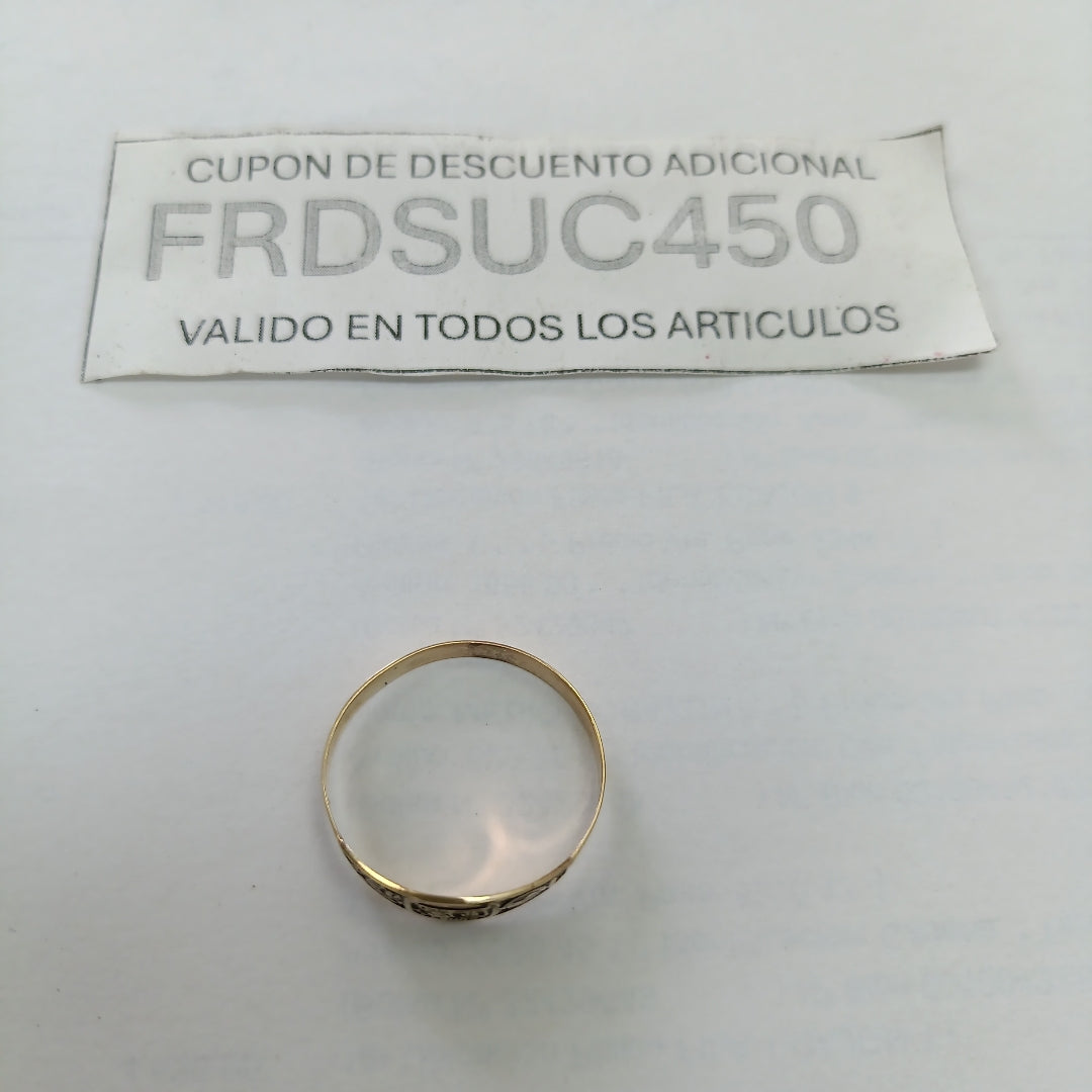 ANILLO DE GRADUACIÓN ORO 8 K 1,00 GRMS (SEMINUEVO)